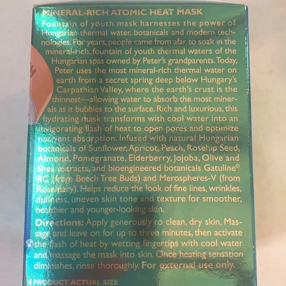 Peter Thomas Roth Hungarian Thermal Water Mineral Atomic Heat Mask 5.1oz (NEW) - Picture 2 of 3